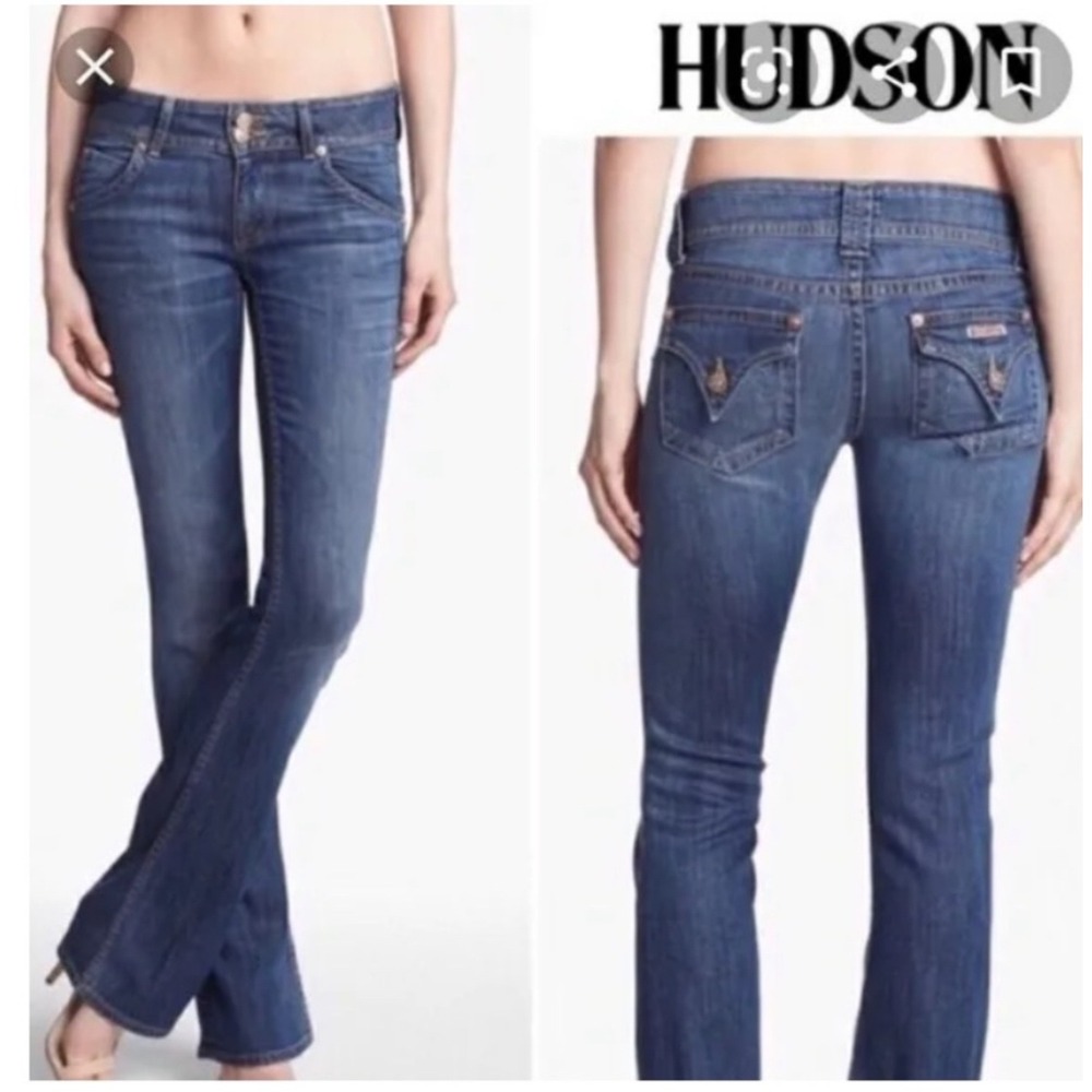 Y2K Hudson Jeans Women's Bootcut Flare‎ Denim Blue Size 29 Style 170SD